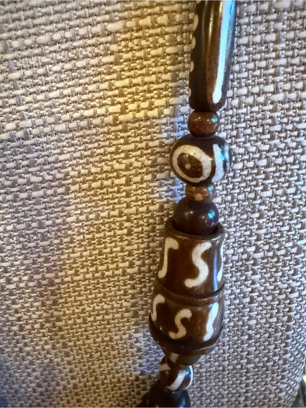 Vintage Tibetan Dzi agete bead Tribal Necklace - Picture 5 of 7